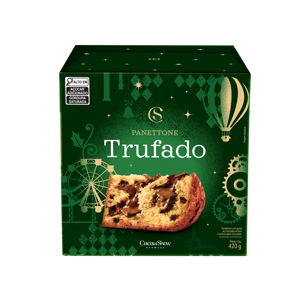 Panetone Trufado de Chocolate ao Leite 420g